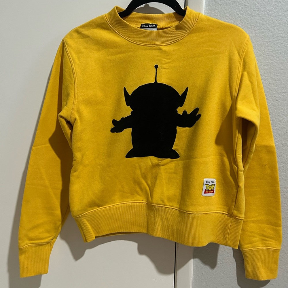 Alien Toy Story yellow sweatshirt
